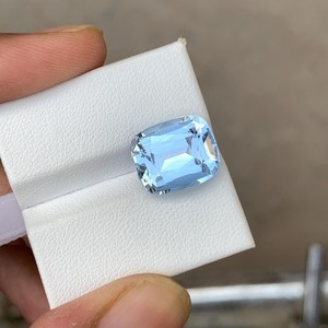 Piedra de Aguamarina Natural Suelta, Facetada, Gema Azul, Calidad Premium, para Joyería, Piedra Preciosa - Product Image 1