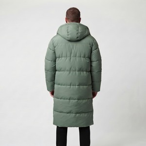 <b>Men</b> Long <b>Puffer</b> <b>Jacket</b> <b>Hooded</b> Stand Collar Warm Winter Coat Outdoor Outerwear Elegant Color <b>Puffer</b> Coat For <b>Men</b> - Product Image 4