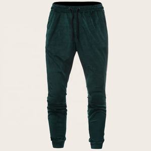 2021 último diseño personalizado hombres invierno talla grande ecológico ligero cuello alto terciopelo contraste Panel Colorblock chándales - Product Image 5