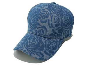 Casquette de baseball à imprimé floral unisexe, chapeau décontracté printemps-été, 100% polyester respirant, impression numérique - Product Image 5