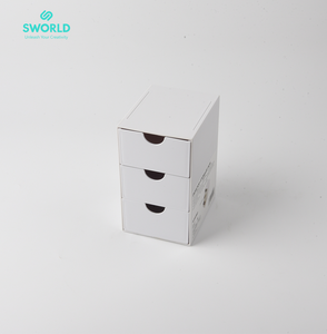 SWORLD OEM ODM 3 Layer PP <b>Plastic</b> Desk Organizer <b>Drawer</b> <b>Storage</b> Container Minimalist Design Wholesale - Product Image 6