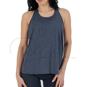 Camiseta Deportiva Personalizada para Mujer, Talla Grande, Corte Holgado, Cuello Redondo, Sin Mangas, Doble Forro, Transpirable, Elástica en Cuatro Direcciones, para Verano - Product Image 4
