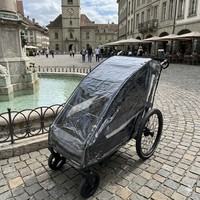Remolques para Bebés KS-200 3 en 1 de Aleación de Aluminio Ligera, Suspensión Independiente, Capacidad de 35 kg, Versátiles y Convenientes para Actividades al Aire Libre