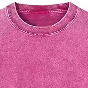 T-shirt surdimensionné pour homme en coton épais délavé à l'acide, personnalisable avec logo, style streetwear, qualité supérieure - Product Image 2