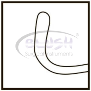 Graefe Strabismus Hook, Gancho Oftálmico para Músculos, Instrumento Quirúrgico Ocular, Herramienta Retractora de Músculos Extraculares de Blush Surgical - Product Image 4