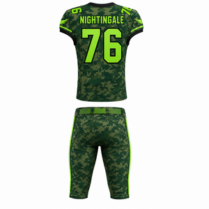 Uniforme de football américain 100% polyester respirant avec couleurs et tailles personnalisées - Uniforme de football américain de haute qualité - Product Image 4