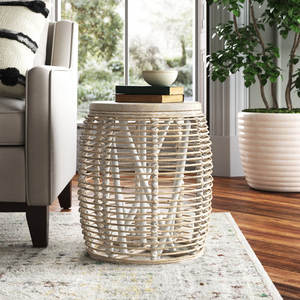 Table d'extrémité supérieure en bois massif pour meubles de salon - Product Image 2