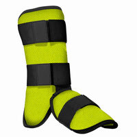 Protège-jambes jaunes avec cadre en aluminium et fermeture auto-agrippante V-Brake, protection légère pour adultes, utilisation toutes saisons