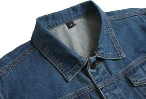 Best Style Men's Slim Winter <b>Denim</b> <b>Jacket</b> Coated Streetwear <b>Custom</b> Made Size Eco-Friendly Breathable Quick Dry Stand Front - Product Image 6