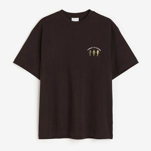 เสื้อยืดผู้ชายทรงหลวม ดีไซน์เก๋ไม่ซ้ำใคร เนื้อผ้าคอตตอนหนานุ่ม แขนสั้น รับสกรีนโลโก้ตามสั่ง ปรับแต่งได้ - Product Image 6