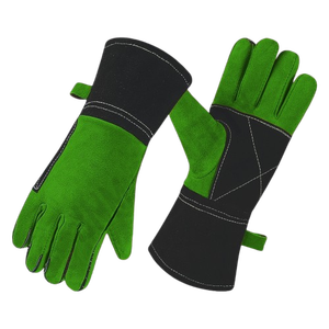 High Heat Resistant Cowhide Split Leather <b>Gloves</b> Reinforced Spark Hand Protection Firefighting Welding Long Lasting Work <b>Gloves</b> - Product Image 4