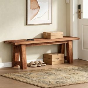 Panca da Esterno Classica Contemporanea in Legno Massello per Hotel, Centri Commerciali, Parchi, Soggiorni e Scuole, Ideale per Terrazze - Product Image 4