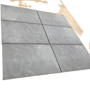 R11 çimento Asto gri 20 mm kalınlığında Foshan 2CM kaymaz tam vücut ağır dış mekan porselen yer karosu açık