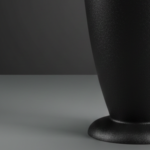 Luxury <b>Matte</b> Black Metal Flower Vase Elegant Handcrafted Pedestal Design Modern Home Decor <b>Table</b> Centerpiece Single Unit - Product Image 6