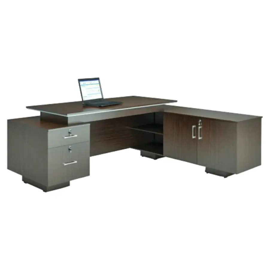 High-End Commercieel Meubilair Uniek Modern Design Kantoormeubilair Algemeen Directeur Houten Bureau Tafel