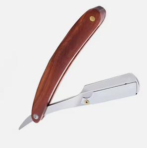 Custom Colors Professional Straight Razor Vintage Manual Stainless Steel Blade Shaving Retro Folding Knife Holder <b>Men</b> Barber - Product Image 2
