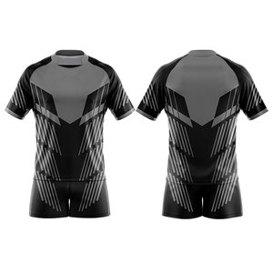Uniforme de Rugby Personalizado, Diseño Profesional, Camiseta y Pantalones Cortos Deportivos, Impresión por Sublimación Completa, Ropa Deportiva Profesional para Equipos de Rugby - Product Image 1