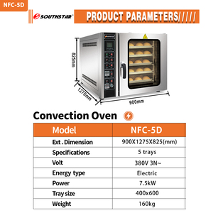 <span class=keywords><strong>Forno</strong></span> a Convezione ad Aria Calda Industriale Southstar per Panetteria, Pane e Torte - Product Image 6