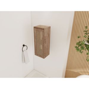 12\" Soft Close Doors Bathroom Side Cabinet with Float Mounting Design <b>Wall</b> <b>Storage</b>-KD Packing - Product Image 6