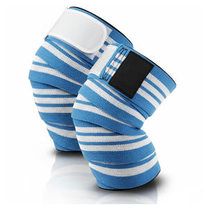 Vendas de compresión elásticas unisex de algodón grueso de alta calidad para levantamiento de pesas, soporte de codo, correa de protección flexible para gimnasio - Product Image 3