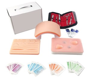 Kit d'entraînement à la suture avec coussinets cutanés réutilisables pour les étudiants en médecine, formation en anatomie - Product Image 4
