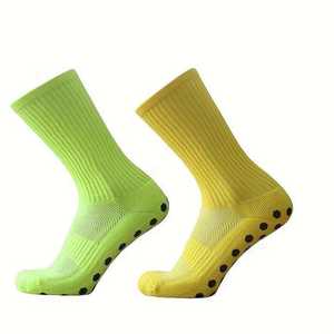 ถุงเท้าฟุตบอลผู้ชายโลโก้แบบกำหนดเอง ถุงเท้ากันลื่นสำหรับฟุตบอล บาสเกตบอล ฮอกกี้ รักบี้ กีฬา วิ่ง โดย BS - Product Image 2