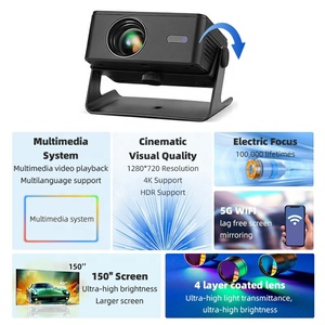 แอนดรอยด์โปรเจคเตอร์ A32 โปร LED 4K วิดีโอแบบพกพา 1080P WIFI ลำโพงบลูทูธมินิโฮมเธียเตอร์โรงภาพยนตร์โทรศัพท์บีมเมอร์สมาร์ททีวี - Product Image 6