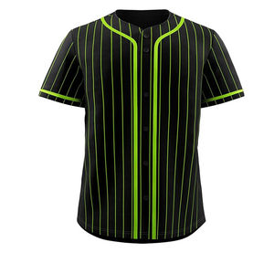 Personaliza tu Propio Logotipo, Camiseta Personalizada en Blanco, Camiseta de Béisbol de Primera Calidad para Adultos con Diseño de Rayas y Logotipo Bordado - Product Image 1