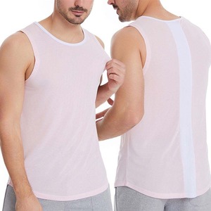 Camiseta Deportiva Acanalada para Hombre, Camiseta sin Mangas para Gimnasio, Camiseta Super Gruesa para Entrenamiento, para Verano - Product Image 6