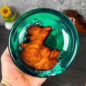 ชามตกแต่ง, ชามเรซิ่นอีพ็อกซี่ไม้, ชามเครื่องประดับทำมือ, ชามทำมือ, ของขวัญสำหรับเธอ - Product Image 3