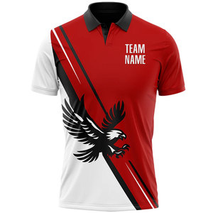 เสื้อโปโลทีมสั่งทำขายส่งสำหรับผู้ชาย พิมพ์ลายแบบ Sublimation ทั้งตัว เสื้อสำหรับขี่มอเตอร์ไซค์ แข่งรถ และอีสปอร์ต - Product Image 5