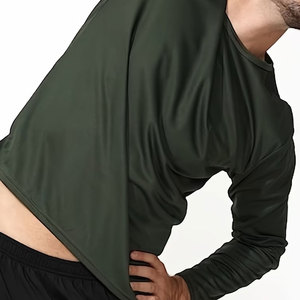 Long-Sleeve Sports T-Shirt, Lightweight, Breathable, Moisture-Wicking, Quick-Drying Fitness Wear men surfing uv rash guard - Product Image 5