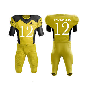 New High Quality Polyester American Football Uniforms Customizes Designs Printing Breathable Men's Adult Online Sale BLACK <b>LEAF</b> - Product Image 3