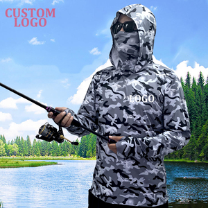 Vêtements de pêche personnalisés pour hommes, jersey de pêche, vêtements de pêche à manches longues avec protection UV, chemise de pêche avec cache-cou - Product Image 6