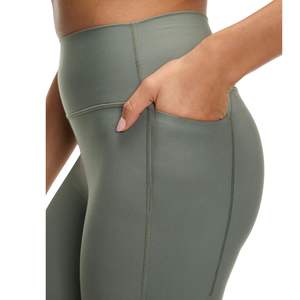 Leggings de Yoga de Cintura Alta para Mujer, Color Sólido, Transpirables, Pantalones de Gimnasio, Fabricante OEM ODM Personalizado, Venta al Por Mayor - Product Image 4