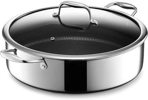 Casserole en cuivre avec couvercle, style vintage, durable, lavage à la main uniquement, pour cuisinière à gaz et à induction - Product Image 5