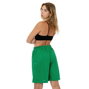 Pantalones cortos rectos de secado rápido con logotipo personalizado 2024, pantalones cortos de gimnasio de malla para mujer, pantalones cortos de malla en blanco para mujer - Product Image 1