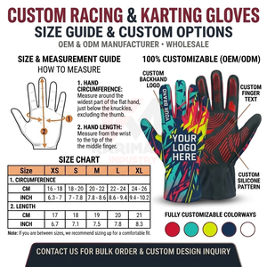 Vente flash - Gants de course personnalisés anti-vibrations pour voiture, moto et kart - Product Image 5