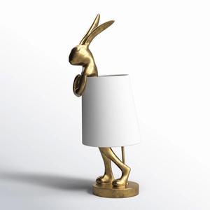 Lámpara de Mesa de Latón Dorado de Diseño con Base de Mármol y Pantalla de Tela para Decoración de Interiores - Product Image 2