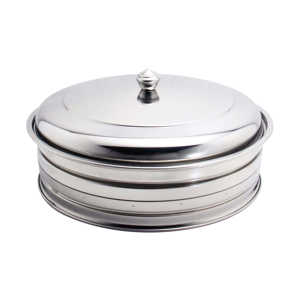 PREMIUM STAINLESS STEEL HOLY COMMUNION SINGLE TRAY SET FORTY CUP CAPACITY WITH STABLE RING ELEGANT <b>MIRROR</b> FINISH CHURCH SUPPLY - Product Image 4