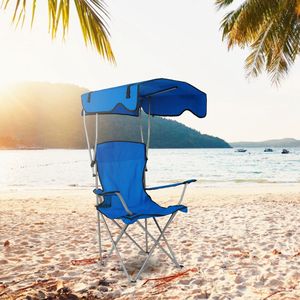 Pieghevole 330lb capacità di carico spiaggia baldacchino sedia portabicchieri protezione solare campeggio prato sedile Picnic per spiaggia di viaggio a bordo piscina - Product Image 2