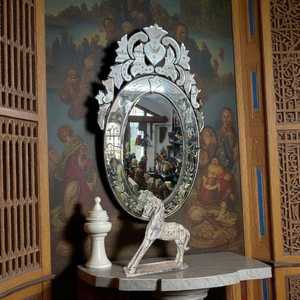 Premium <b>Silver</b> Venetian Wall <b>Mirror</b>, Oversized Rectangular Accent <b>Mirror</b> for Entryway, Fireplace Mantel & Modern Home Decoration - Product Image 1