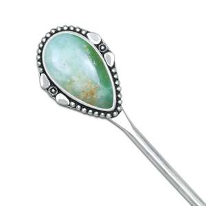 Horquilla para el pelo de cristal natural elegante, hecha a mano, con baño de plata y oro, para moños, ideal para bodas, en caja. - Product Image 2