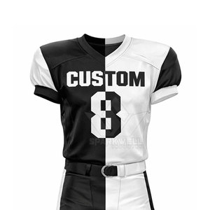 Uniforme de football américain Dynamic Team, tissu respirant, coutures solides et design résistant à la décoloration pour les matchs réguliers et les tournois. - Product Image 4