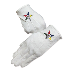 Masonic White Leather <b>Gloves</b> Wrist Length <b>Touchscreen</b> Durable Breathable for Casual Daily Use Four Seasons Outdoor - Product Image 2