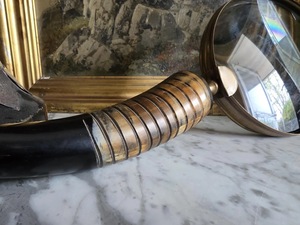 New Buffalo Horn Handle Eco-Friendly Handmade <b>Magnifying</b> Glass for Precision Reading and Classic Vintage Style High Quality - Product Image 6
