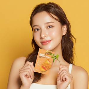 Pack de 5 masques en tissu hydratants et éclaircissants à la Niacinamide et à la Propolis, soin à l'extrait royal, 23ml - Product Image 2