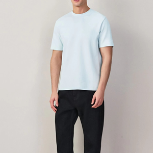 T-shirt personnalisé pour homme de haute qualité, options 100% polyester/coton, anti-rétrécissement, manches courtes, coupe ajustée, séchage rapide, respirant - Product Image 5
