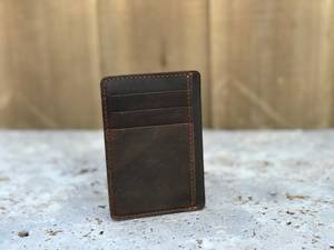 Genuine Leather Custom Logo <b>Card</b> Holder Wholesale Minimalist RFID Credit <b>Card</b> Pocket <b>Case</b> Mini Wallet LCH-0193 - Product Image 1