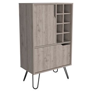 Isola Cucina Serbia con Un'Armadietto e Quattro Ripiani Aperti, Eleganti Mobili per Soggiorno - Product Image 1